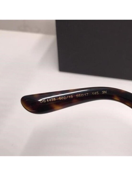 New Authentic Dolce & Gabbana DG4438 4536 Havana Square Sunglasses main image 7